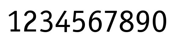 Officina Sans ITC Book Font, Number Fonts