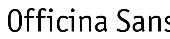 Officina Sans ITC Book Font
