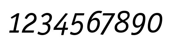 Officina Sans OS ITC TT BookIta Font, Number Fonts