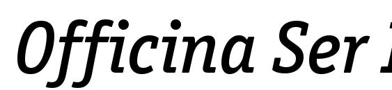 Officina Ser ITC Medium Italic Font