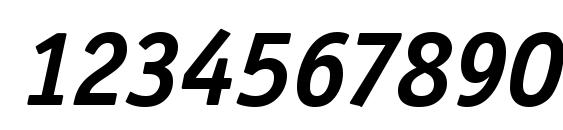 Officina Serif ITC Bold Italic Font, Number Fonts
