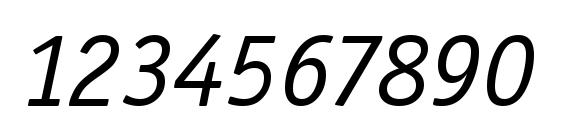 Officina Serif ITC TT BookIta Font, Number Fonts