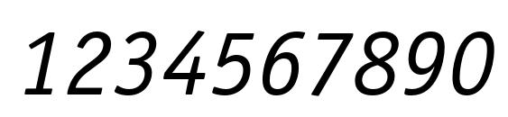 Officinasansbookc italic Font, Number Fonts