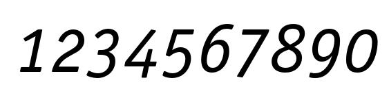 Officinasansbookosc italic Font, Number Fonts