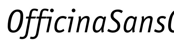 шрифт OfficinaSansC BookItalic, бесплатный шрифт OfficinaSansC BookItalic, предварительный просмотр шрифта OfficinaSansC BookItalic