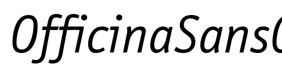 шрифт OfficinaSansCTT Italic, бесплатный шрифт OfficinaSansCTT Italic, предварительный просмотр шрифта OfficinaSansCTT Italic