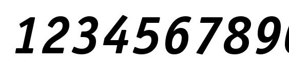 OfficinaSansDOSCTT BoldItalic Font, Number Fonts