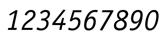 Шрифт OfficinaSansGTT Italic, Шрифты для цифр и чисел