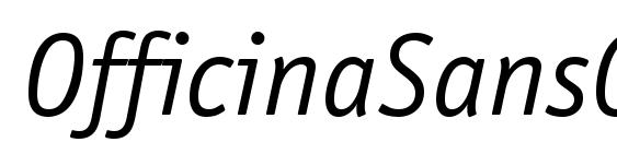 шрифт OfficinaSansGTT Italic, бесплатный шрифт OfficinaSansGTT Italic, предварительный просмотр шрифта OfficinaSansGTT Italic