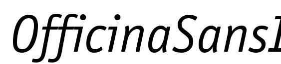 шрифт OfficinaSansISOCTT Italic, бесплатный шрифт OfficinaSansISOCTT Italic, предварительный просмотр шрифта OfficinaSansISOCTT Italic