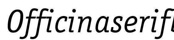Officinaserifbookc italic Font