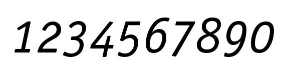 Officinaserifbookosc italic Font, Number Fonts