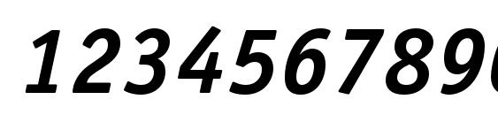 OfficinaSerifC BoldItalic Font, Number Fonts