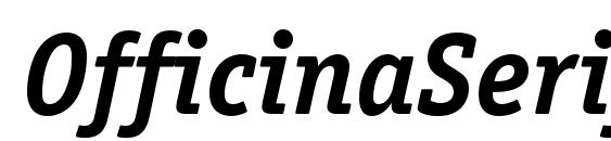шрифт OfficinaSerifC BoldItalic, бесплатный шрифт OfficinaSerifC BoldItalic, предварительный просмотр шрифта OfficinaSerifC BoldItalic