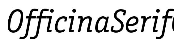 OfficinaSerifCTT Italic Font