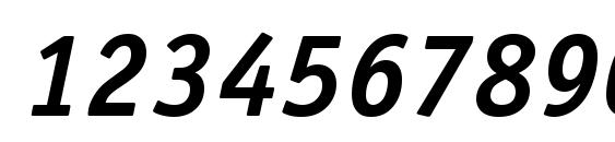 OfficinaSerifETT BoldItalic Font, Number Fonts