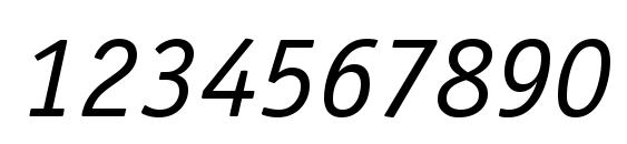 OfficinaSerifETT Italic Font, Number Fonts