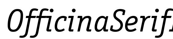 OfficinaSerifETT Italic Font