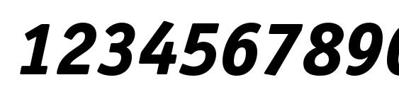 Officinaserifextraboldc italic Font, Number Fonts