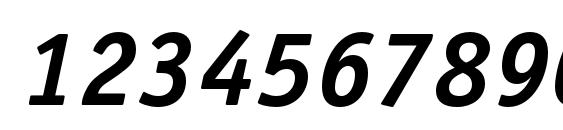 OfficinaSerifStd BoldItalic Font, Number Fonts