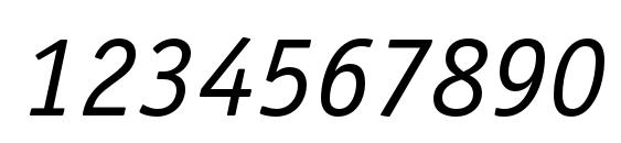 OfficinaSerifStd BookItalic Font, Number Fonts