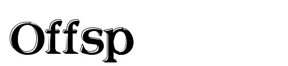 шрифт Offsp, бесплатный шрифт Offsp, предварительный просмотр шрифта Offsp