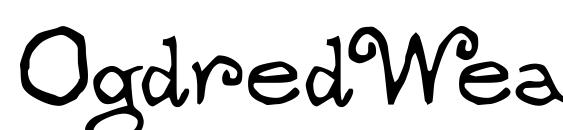 OgdredWeary font, free OgdredWeary font, preview OgdredWeary font