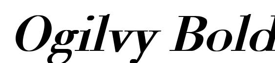 Ogilvy Bold Italic Font