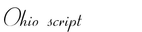 Шрифт Ohio script