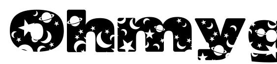 Ohmygod stars&moons font, free Ohmygod stars&moons font, preview Ohmygod stars&moons font