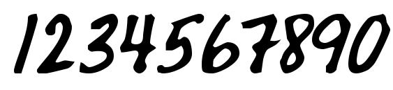 Oilbats basic Font, Number Fonts