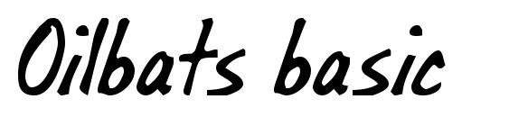 Oilbats basic Font