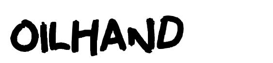 шрифт oilhand, бесплатный шрифт oilhand, предварительный просмотр шрифта oilhand