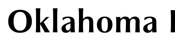 Шрифт Oklahoma Bold