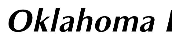 Oklahoma BoldOblique font, free Oklahoma BoldOblique font, preview Oklahoma BoldOblique font