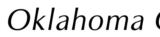 Шрифт Oklahoma Oblique