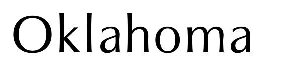 шрифт Oklahoma, бесплатный шрифт Oklahoma, предварительный просмотр шрифта Oklahoma