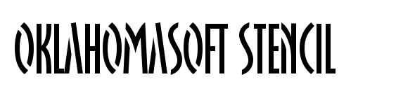 Шрифт OklahomaSoft Stencil