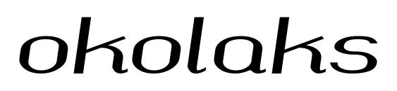 шрифт okolaks Bold Italic, бесплатный шрифт okolaks Bold Italic, предварительный просмотр шрифта okolaks Bold Italic