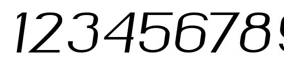 okolaks Regular Italic Font, Number Fonts