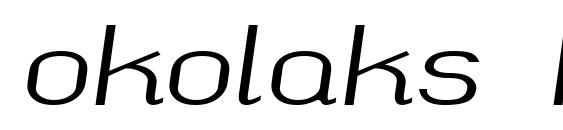 okolaks Regular Italic Font
