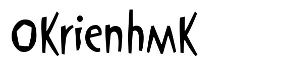шрифт Okrienhmk, бесплатный шрифт Okrienhmk, предварительный просмотр шрифта Okrienhmk