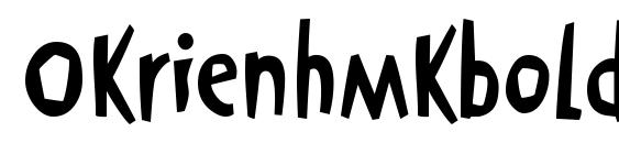 шрифт Okrienhmkbold, бесплатный шрифт Okrienhmkbold, предварительный просмотр шрифта Okrienhmkbold