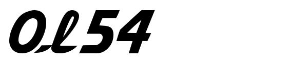шрифт Ol54, бесплатный шрифт Ol54, предварительный просмотр шрифта Ol54