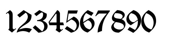 Old English Gothic Font, Number Fonts