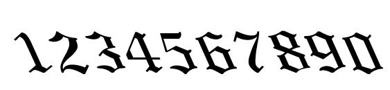 Old english lefty Font, Number Fonts