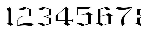 Old english normal Font, Number Fonts