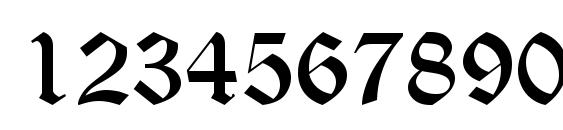 Old English Text MT Font, Number Fonts