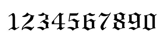 Old English Font, Number Fonts