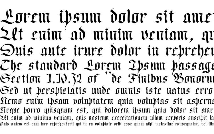 specimens Old Germen font, sample Old Germen font, an example of writing Old Germen font, review Old Germen font, preview Old Germen font, Old Germen font
